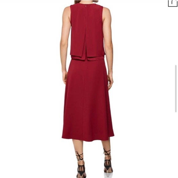 NWT Reiss viola dress berry red - Picture 2 of 11